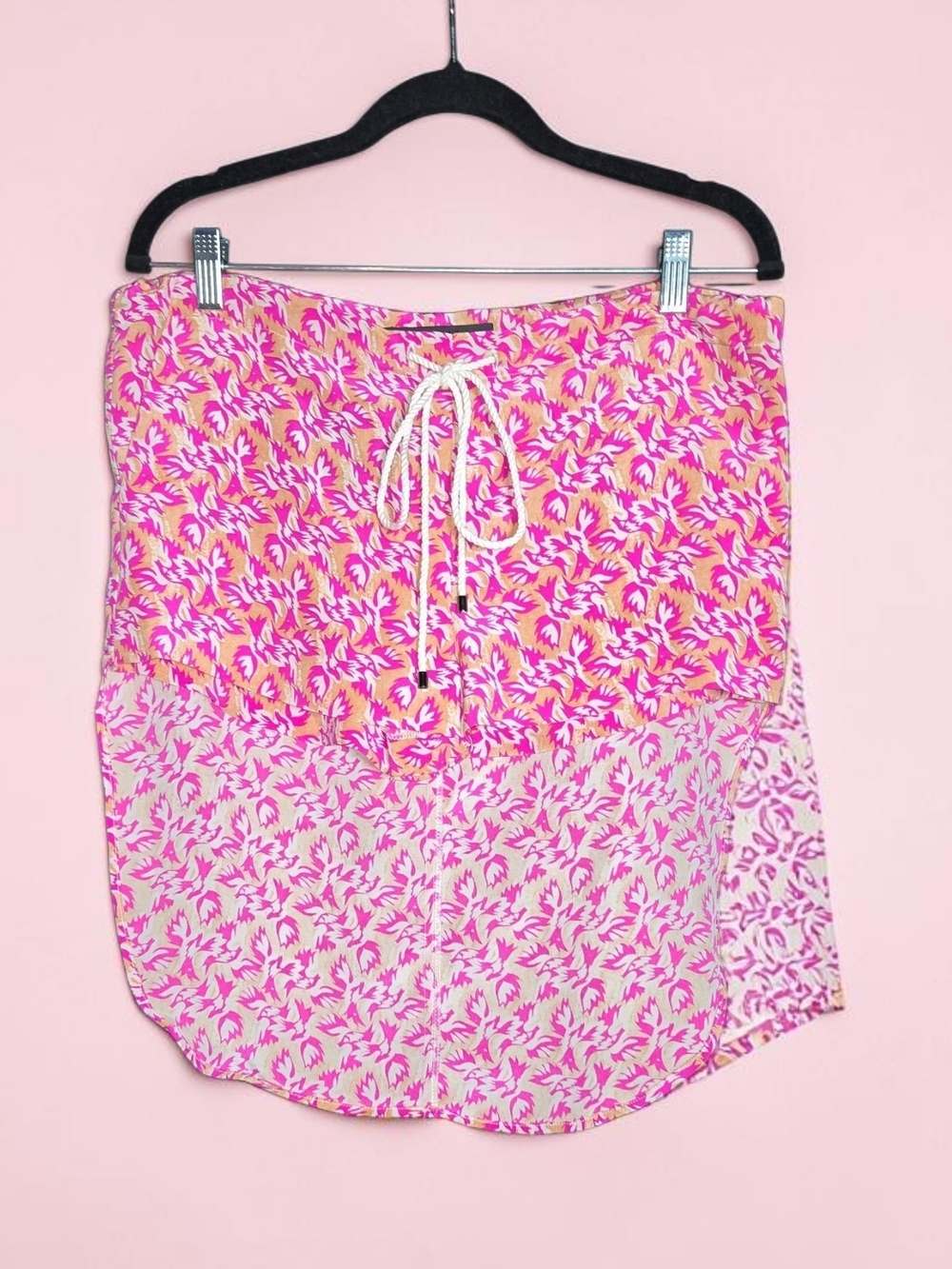 NAHM Pink Shorts With Back Mini Skirt